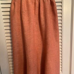 Tangerine Flax Skirt